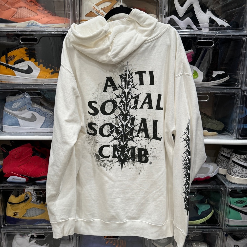 Anti Social Social Club XXL Hoodie - Anguish White